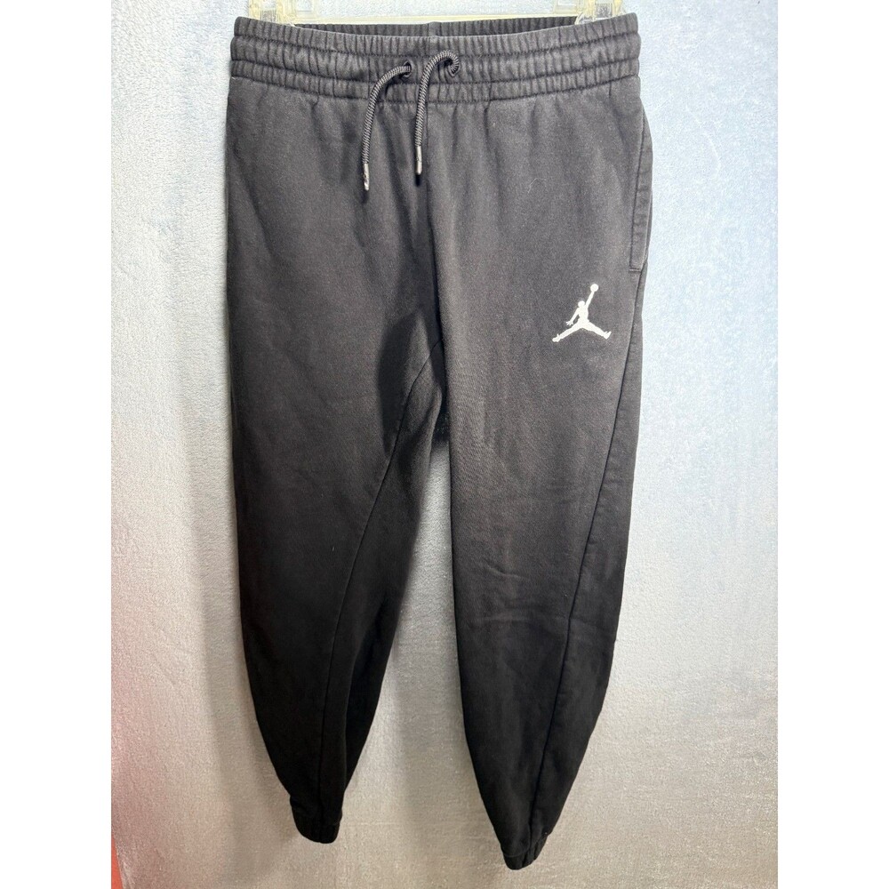 Air Jordan Sweatpants Boys Large (12-13) BLACK Jump Man Fleece Joggers NIKE